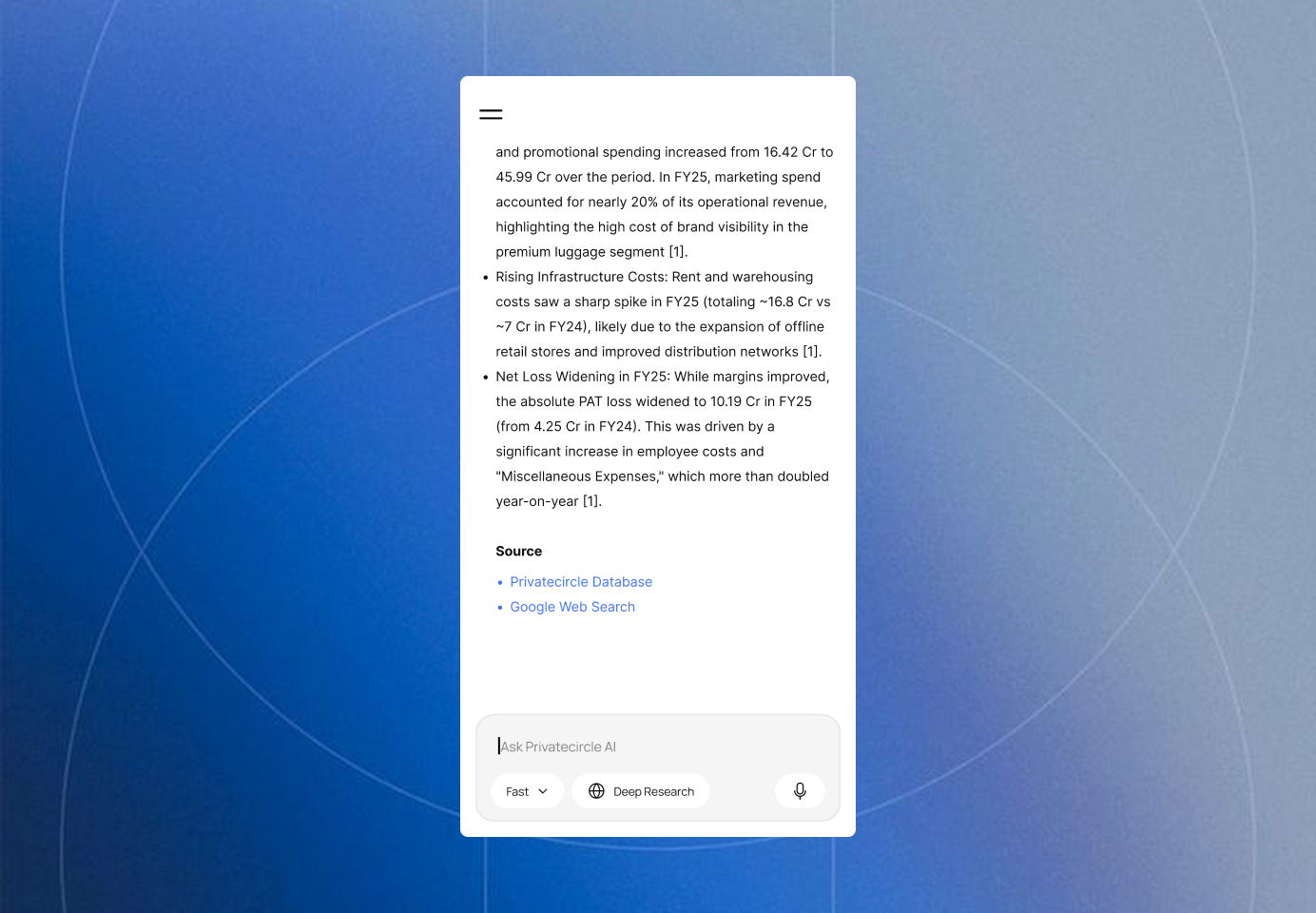Source Transparency — trace answers back to the source