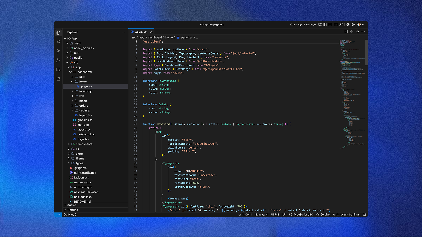 Peeled Onion — PO App development in VS Code